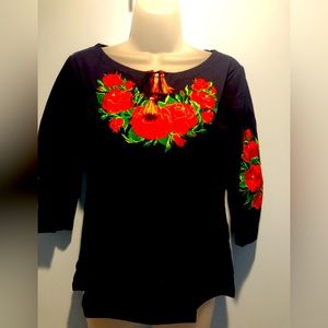 Galychanka Ukrainian embroidered vushuvanka  size L New